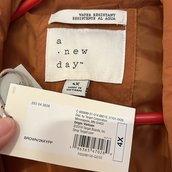 A New Day Duvet Wrap Puffer Coat NWT! Plus Size 4X - Picture 5 of 6